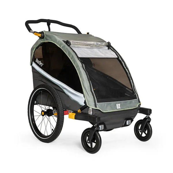 Burley 2 Wheel Stroller Kit-Pet Stroller Wheel Kit-Burley- Silver Circle Pets