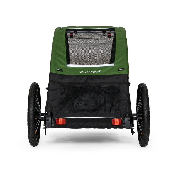 Burley Tail Wagon® Dog Bike Trailer-Pet Trailer-Burley- Silver Circle Pets