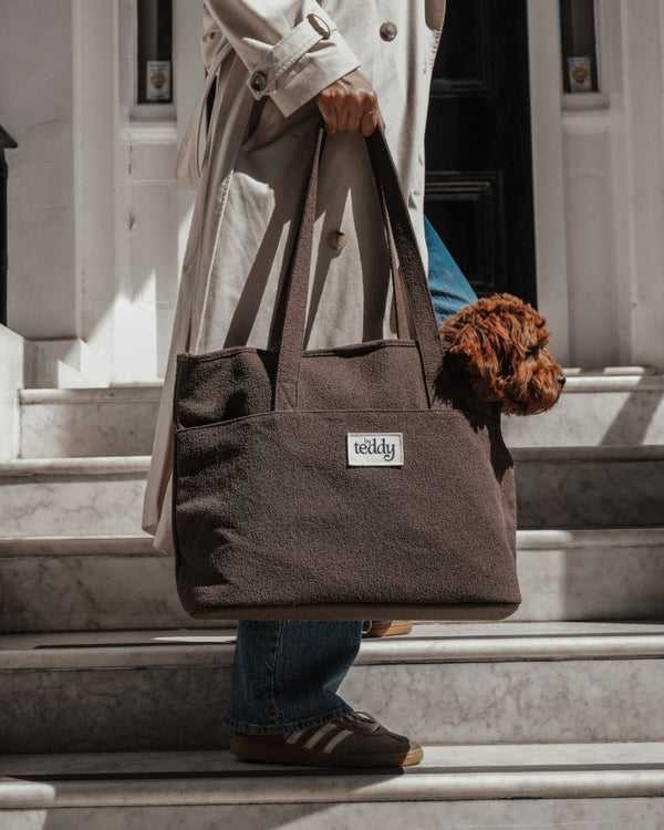 By Teddy Bouclé Pet Carrier | 2-in-1-Pet Carrier-By Teddy- Silver Circle Pets