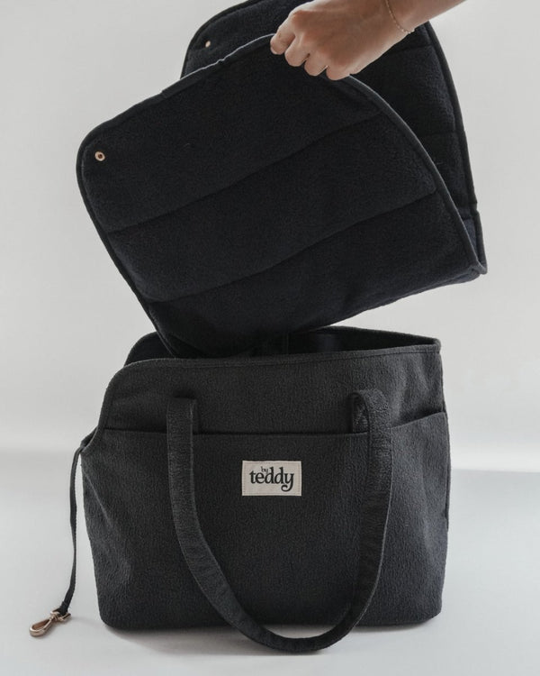 By Teddy Bouclé Pet Carrier | 2-in-1-Pet Carrier-By Teddy- Silver Circle Pets