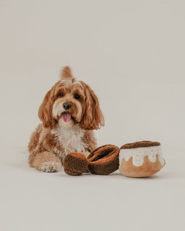 By Teddy Cinamon Roll Dog Toy-Dog Toy-By Teddy- Silver Circle Pets