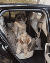 By Teddy Extra Large Cosy Dog Car Seat | Vegan Sherpa Fabric-Dog Car Seat-By Teddy- Silver Circle Pets