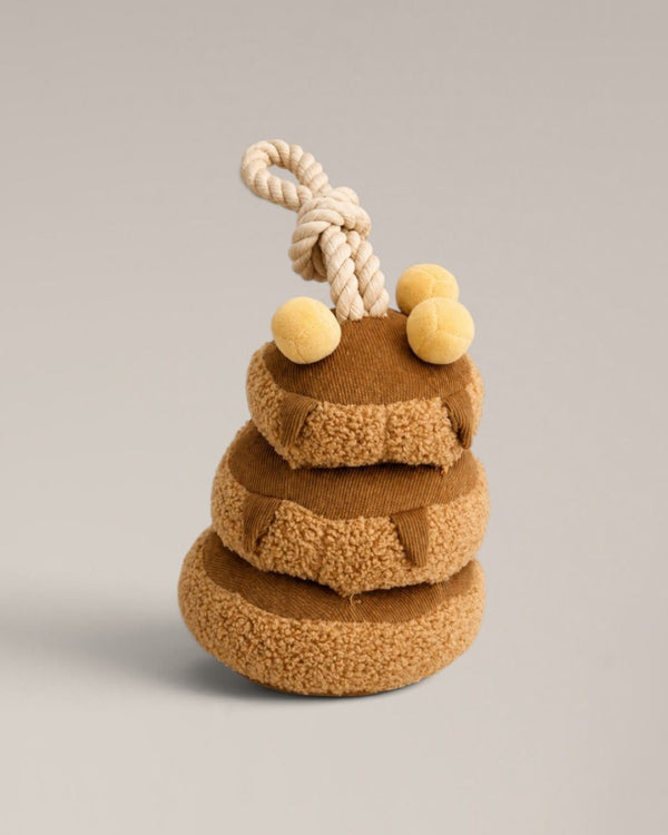 By Teddy Maple Pancake Stack Dog Toy-Dog Toy-By Teddy- Silver Circle Pets