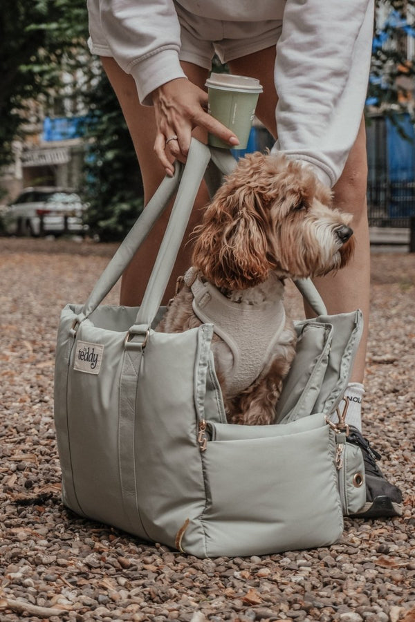 By Teddy Puffer Dog Carrier | 2-in-1-Dog Carrier-By Teddy- Silver Circle Pets