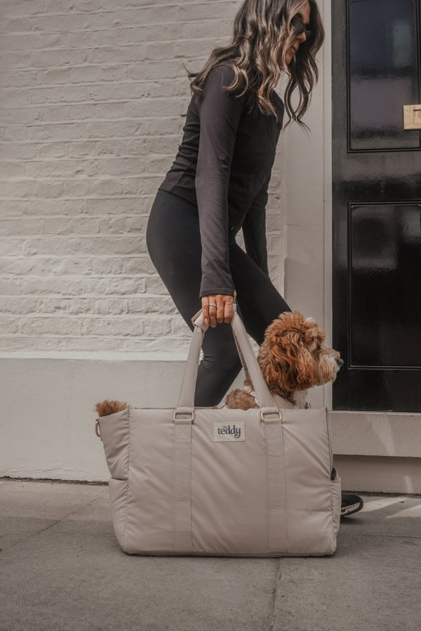 By Teddy Puffer Dog Carrier | 2-in-1-Dog Carrier-By Teddy- Silver Circle Pets
