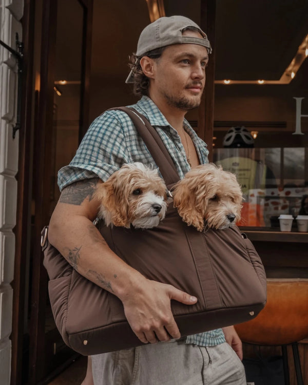 By Teddy Puffer Dog Carrier | 2-in-1-Dog Carrier-By Teddy- Silver Circle Pets