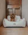 By Teddy The Bouclé Dog Car Seat-Dog Car Seat-By Teddy- Silver Circle Pets