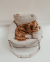 By Teddy The Bouclé Dog Car Seat-Dog Car Seat-By Teddy- Silver Circle Pets