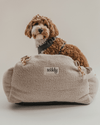 By Teddy The Cosy Dog Car Seat | Vegan Sherpa Fabric-Dog Car Seat-By Teddy- Silver Circle Pets
