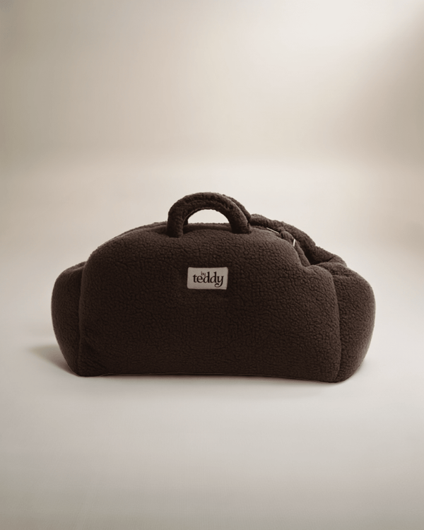 By Teddy The Cosy Dog Car Seat | Vegan Sherpa Fabric-Dog Car Seat-By Teddy- Silver Circle Pets