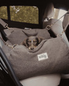 By Teddy The Cosy Dog Car Seat | Vegan Sherpa Fabric-Dog Car Seat-By Teddy- Silver Circle Pets
