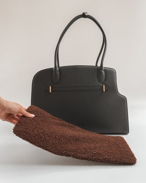 By Teddy The Studio Pet Carrier | Premium Vegan Leather Dog Carrier-Pet Carrier-By Teddy- Silver Circle Pets