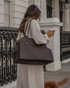 By Teddy The Studio Pet Carrier | Premium Vegan Leather Dog Carrier-Pet Carrier-By Teddy- Silver Circle Pets