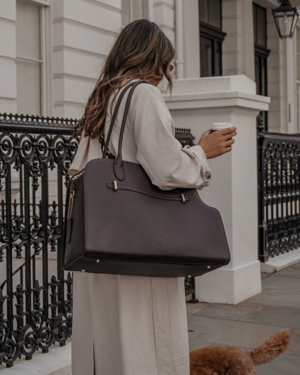 By Teddy The Studio Pet Carrier | Premium Vegan Leather Dog Carrier-Pet Carrier-By Teddy- Silver Circle Pets