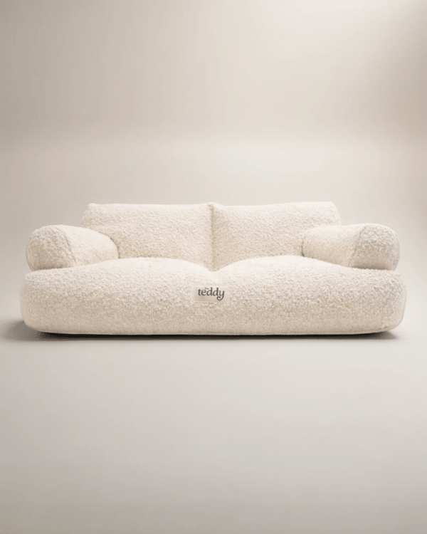By Teddy The Teddington Sofa Dog Bed | Bouclé-Pet Bed-By Teddy- Silver Circle Pets