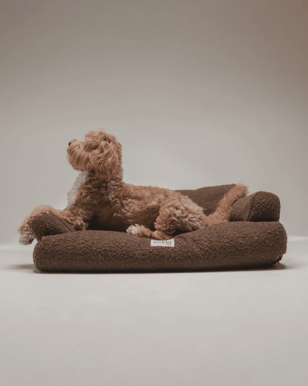 By Teddy The Teddington Sofa Dog Bed | Bouclé-Pet Bed-By Teddy- Silver Circle Pets