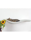 Cat's Atelier Cat Shelf | Playful Curve Left 95 cm-Cat Shelf-Cat's Atelier- Silver Circle Pets