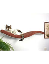 Cat's Atelier Cat Shelf | Playful Curve Left 95 cm-Cat Shelf-Cat's Atelier- Silver Circle Pets