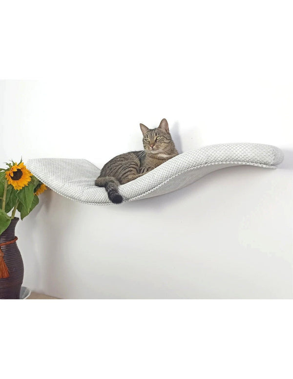 Cat's Atelier Cat Shelf | Playful Curve Left 95 cm-Cat Shelf-Cat's Atelier- Silver Circle Pets