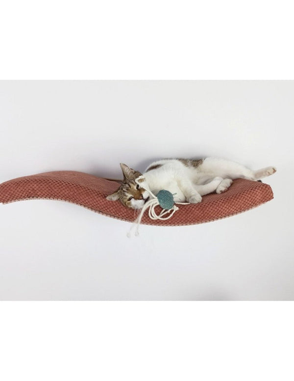 Cat's Atelier Cat Shelf | The Playful Curve Right 75 cm-Cat Shelf-Cat's Atelier- Silver Circle Pets