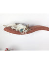 Cat's Atelier Cat Wall Shelf | Playful Curve Left 75 cm-Cat Shelf-Cat's Atelier- Silver Circle Pets
