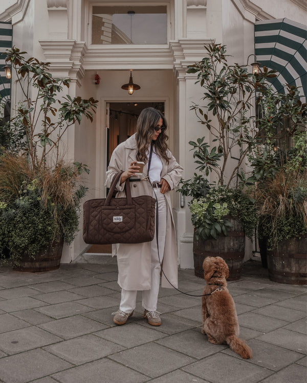 By Teddy Quilted Pet Settle Mat Tote | 2-in-1 | Sherpa