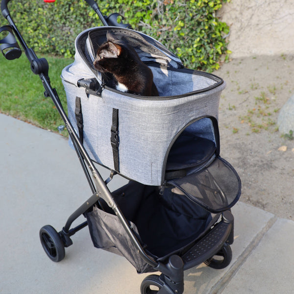 Petique 3-in-1 Tri-Fold Pet Stroller Travel System
