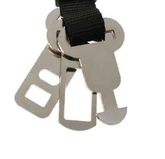 Dog Life Adjustable Dog Car Seat Belt | Triple Adapter-Dog Car Seat Belt-Dog Life- Silver Circle Pets