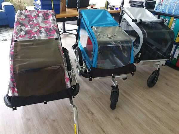 Doggy Tourer Boomer X Dog Bike Trailer-Dog Bike Trailer-Doggy Tourer- Silver Circle Pets