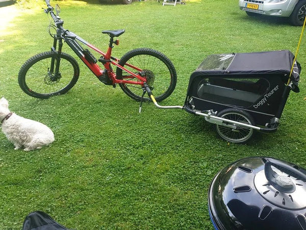 Doggy Tourer Idefix Small Dog Bike Trailer-Dog Bike Trailer-Doggy Tourer- Silver Circle Pets