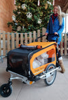 Doggy Tourer Snoopy Medium Dog Bike Trailer-Dog Bike Trailer-Doggy Tourer- Silver Circle Pets
