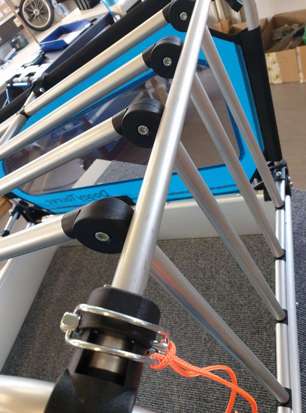 DoggyTourer Grid Box Attachment-Dog Bike Trailer Accessories-DoggyTourer- Silver Circle Pets