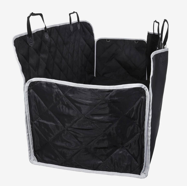DOOG Dog Car Seat Cover | Rear Bench Seat | Large-Dog Car Seat-DOOG- Silver Circle Pets