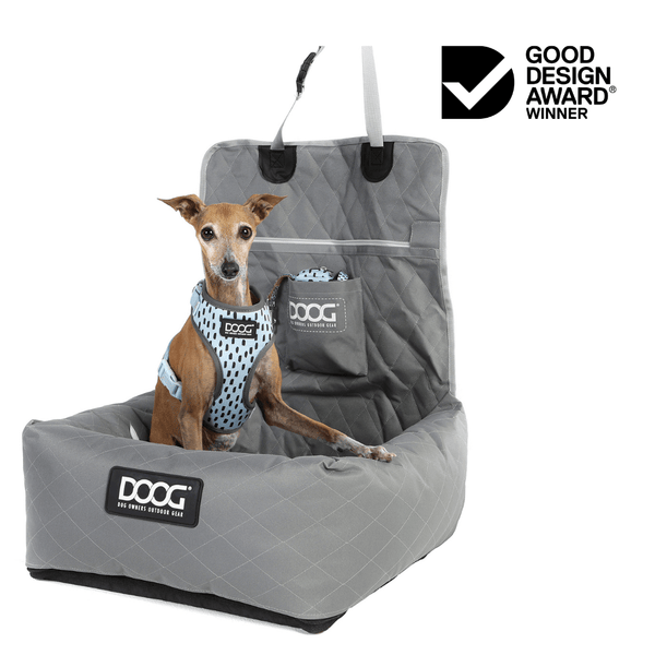 DOOG Dog Car Seat - Small to Medium | 2-in-1 Functionality-Dog Car Seat-DOOG- Silver Circle Pets