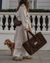By Teddy Quilted Pet Settle Mat Tote | 2-in-1 | Sherpa