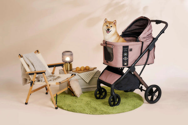 FikaGO Agile 2 Pet Stroller | Auto One-Second Fold-Pet Strollers-FikaGo- Silver Circle Pets