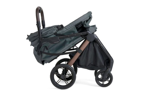 FikaGO Agile 2 Pet Stroller | Auto One-Second Fold-Pet Strollers-FikaGo- Silver Circle Pets