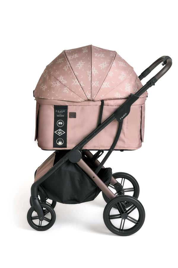 FikaGO Agile 2 Pet Stroller | Auto One-Second Fold-Pet Strollers-FikaGo- Silver Circle Pets