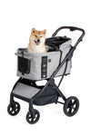 FikaGO Agile 2 Pet Stroller | Auto One-Second Fold-Pet Strollers-FikaGo- Silver Circle Pets