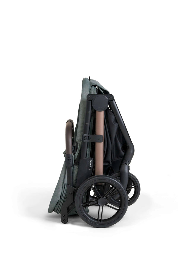 FikaGO Agile 2 Pet Stroller | Auto One-Second Fold-Pet Strollers-FikaGo- Silver Circle Pets