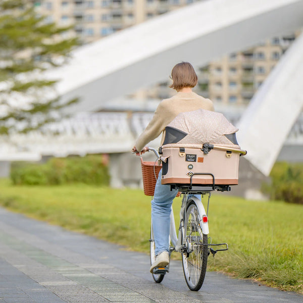 FikaGO Flytta Plus Bike Link | Rear Rack Bicycle Attachment-Dog Bike Basket Mounting Kit-FikaGo- Silver Circle Pets