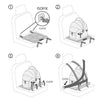 FikaGO Flytta Plus Car Seat Protector | ISOFIX Compatible-Pet Car Seat Protector-FikaGo- Silver Circle Pets