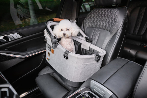 FikaGO Flytta Plus Detachable Pet Stroller | 3-in-1 Pet Travel System-Pet Strollers-FikaGo- Silver Circle Pets