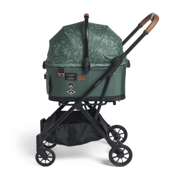 FikaGO Flytta Plus Detachable Pet Stroller | 3-in-1 Pet Travel System-Pet Strollers-FikaGo- Silver Circle Pets