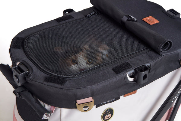 FikaGO Flytta Plus Detachable Pet Stroller | 3-in-1 Pet Travel System-Pet Strollers-FikaGo- Silver Circle Pets