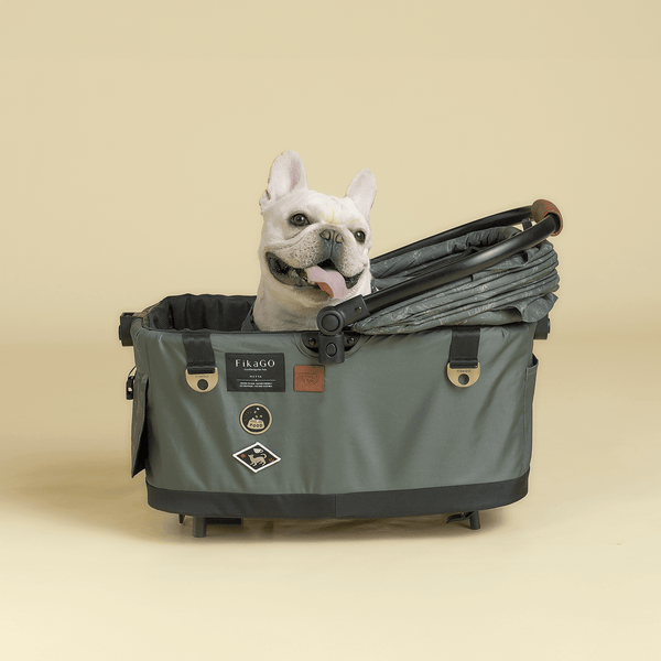 FikaGO Flytta Plus Detachable Pet Stroller | 3-in-1 Pet Travel System-Pet Strollers-FikaGo- Silver Circle Pets