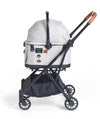 FikaGO Flytta Plus Detachable Pet Stroller | 3-in-1 Pet Travel System-Pet Strollers-FikaGo- Silver Circle Pets