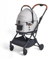 FikaGO Flytta Plus Detachable Pet Stroller | 3-in-1 Pet Travel System-Pet Strollers-FikaGo- Silver Circle Pets