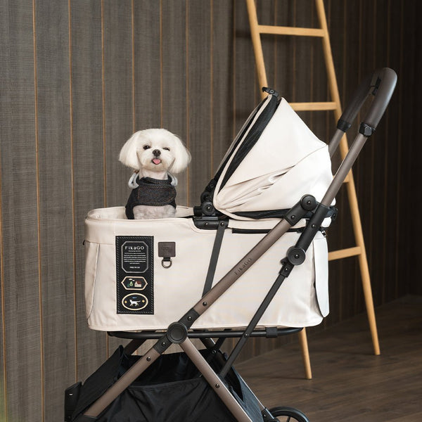 FikaGO Free To Go 2.5 Interchangeable Fabric + Canopy Set-Pet Stroller Accessories-FikaGo- Silver Circle Pets
