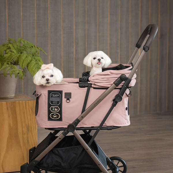 FikaGO Free To Go 2.5 Interchangeable Fabric + Canopy Set-Pet Stroller Accessories-FikaGo- Silver Circle Pets